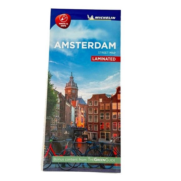 Amsterdam Set Michelin Street Map and Rick Steves Pocket Guidebook Travel - Picture 2 of 16
